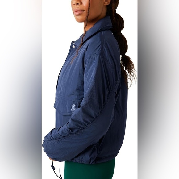 Free People Off The Bleachers Coaches Jacket XL - Picture 2 of 7